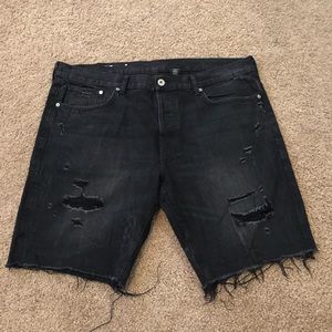 Distressed Jean Shorts